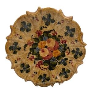 Rare Biagioli CM Gubbio, Italy 9" Ceramic Plate #45 Hand Made Vintage